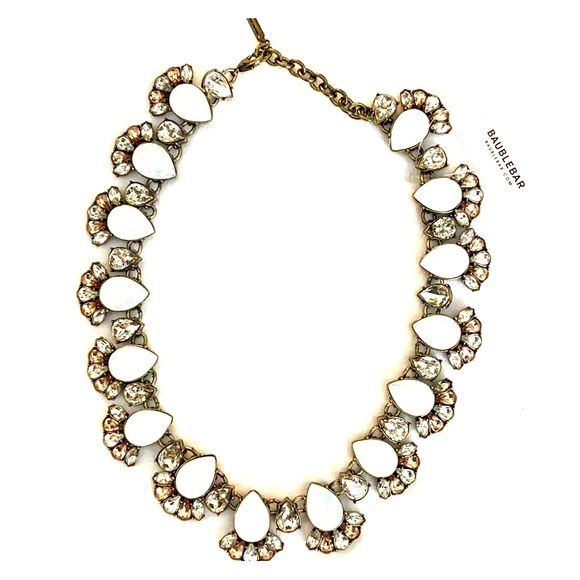 BaubleBar Crystal & Moonstone Statement Necklace - Picture 1 of 2